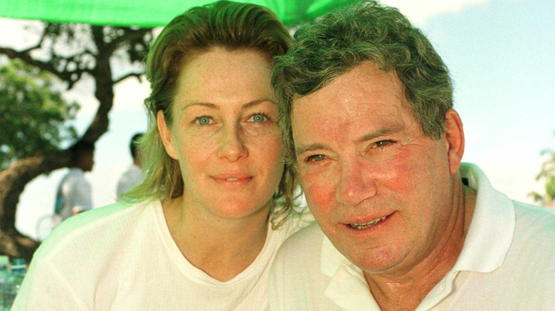 Nerine Shatner and William Shatner posing together