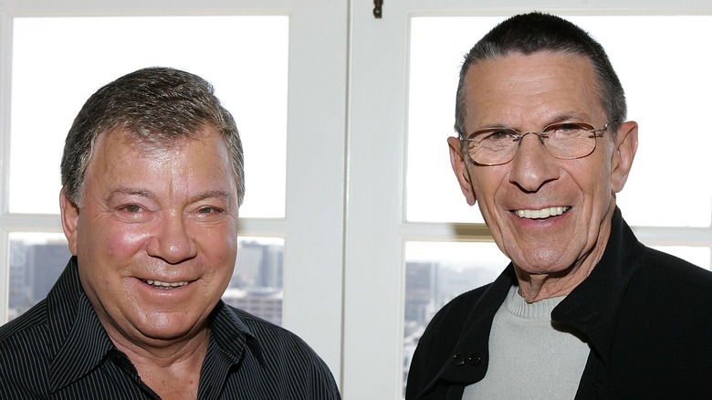 William Shatner and Leonard Nimoy smiling