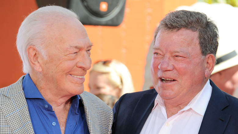 Christopher Plummer and William Shatner smiling