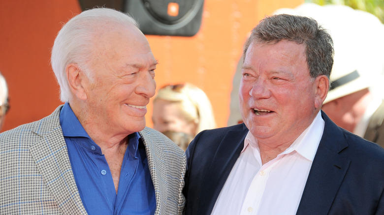 Christopher Plummer and William Shatner smiling