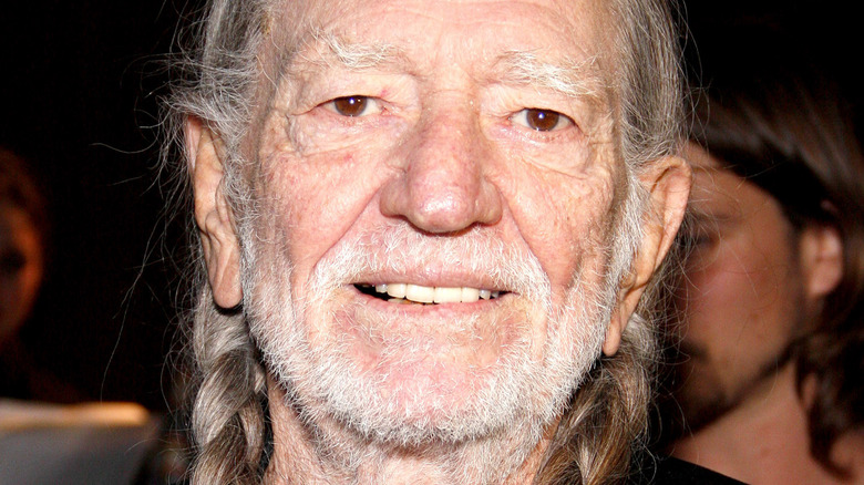 Willie Nelson smiling