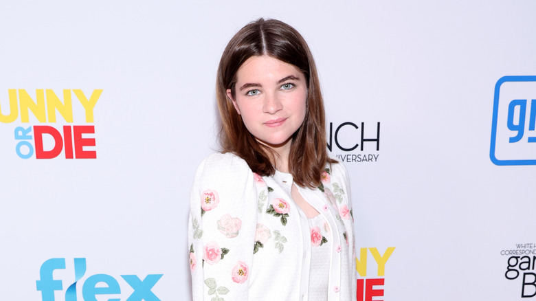 Raegan Revord on the red carpet for Funny or Die event