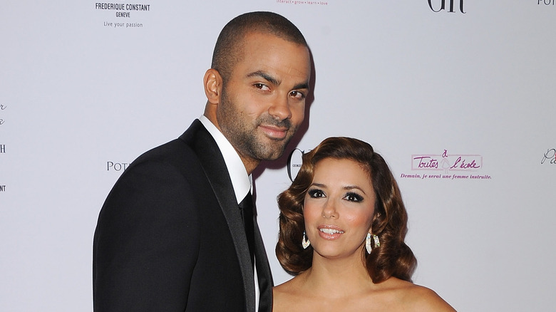 Tony Parker and Eva Longoria posing