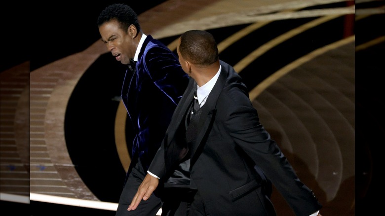 Will Smith slapping Chris Rock