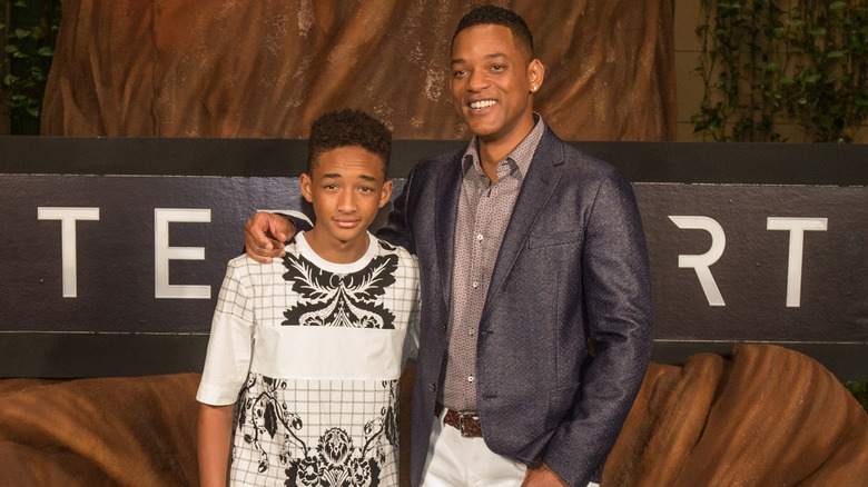 Will and Jaden Smith posing