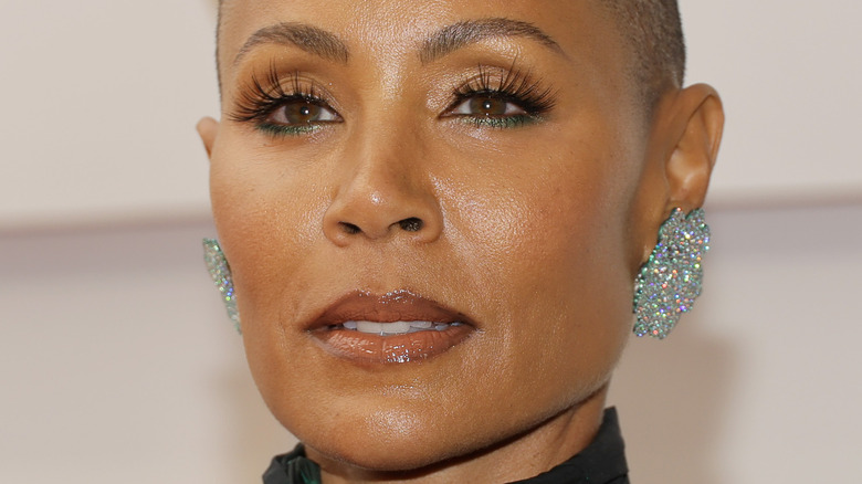 Jada Pinkett Smith sparkly earrings