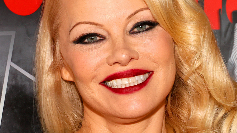 Pamela Anderson smiling