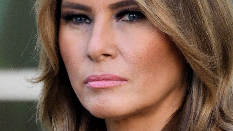 Melania Trump frowning white house