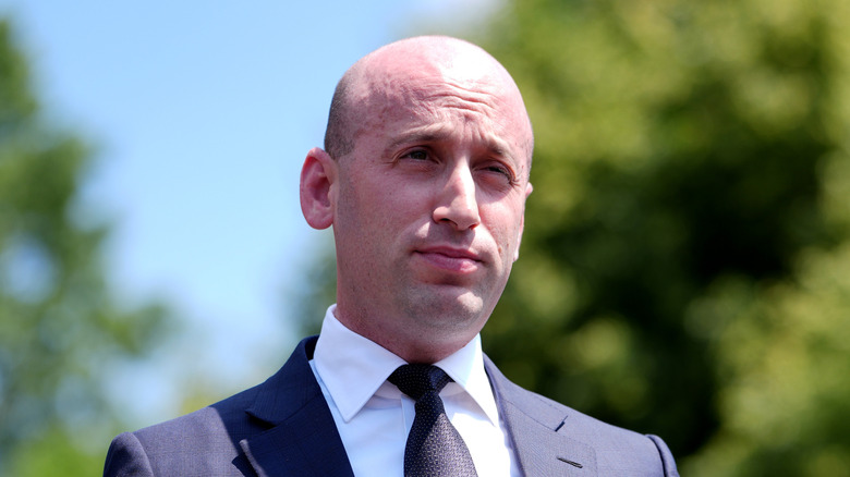 Stephen Miller speaking at the White House