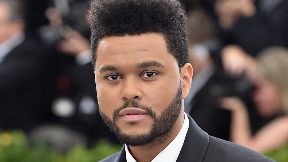 The Weeknd with neutral expression