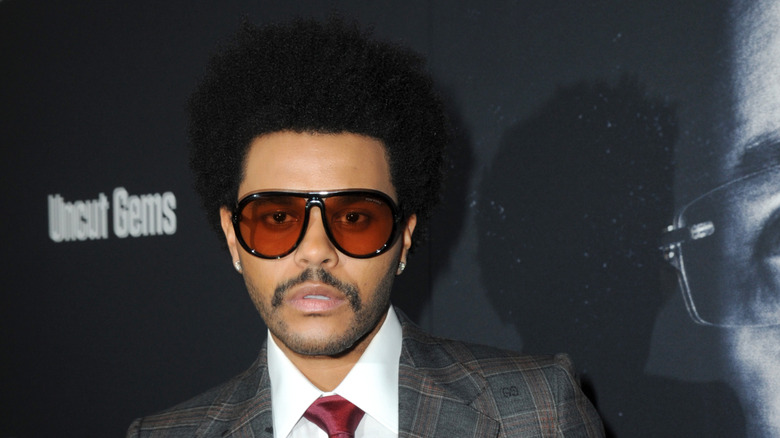 The Weeknd posing