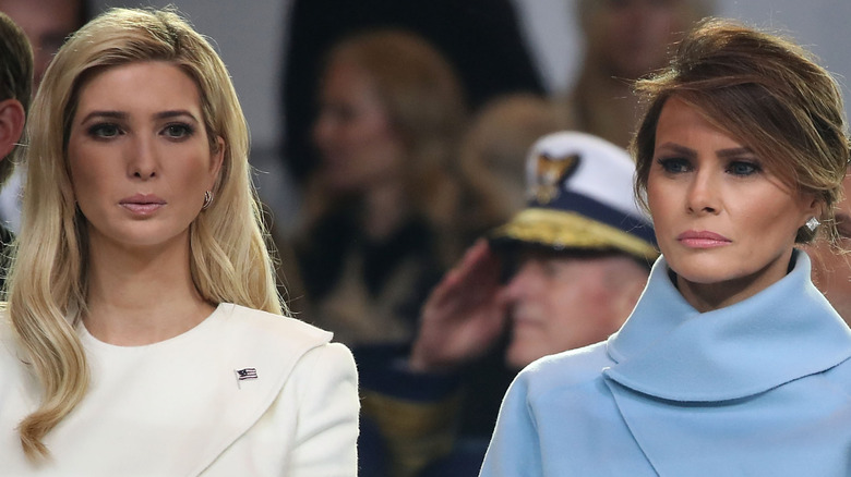 Ivanka and Melania Trump at Donald Trump's 2017 inauguration