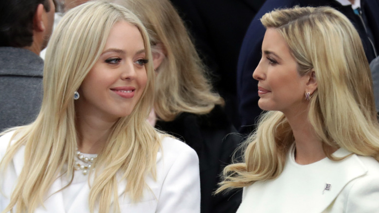Tiffany and Ivanka Trump at Donald Trump's 2017 presidential inauguration