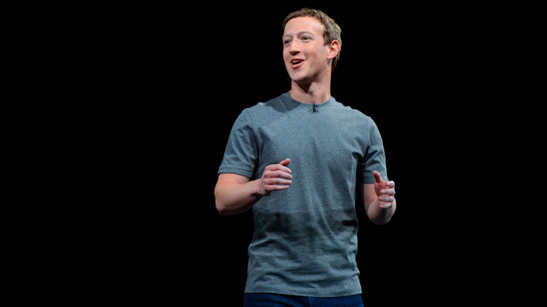 Mark Zuckerberg wearing t-shirt