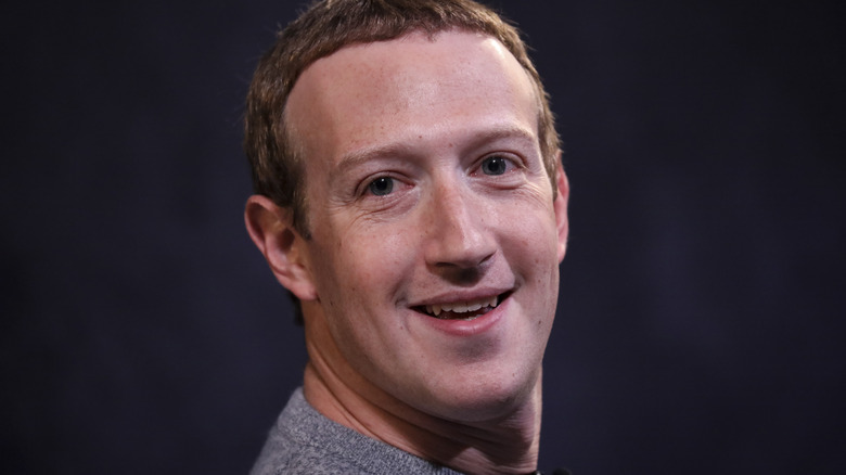 Mark Zuckerberg smiling on stage