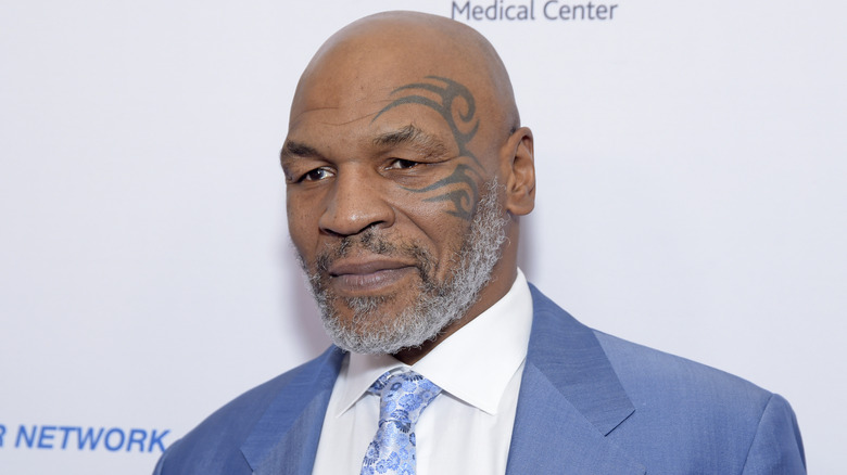 Mike Tyson and his signature face tattoo