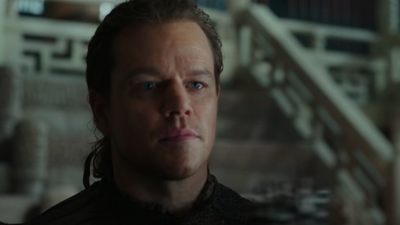 Matt Damon in The Great Wall, looking away
