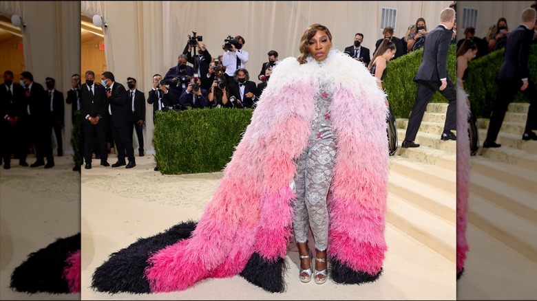 Serena Williams in a Gucci outfit at the 2021 Met Gala.