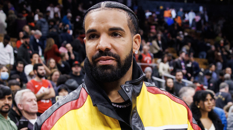 Drake at a Toronto Raptors game