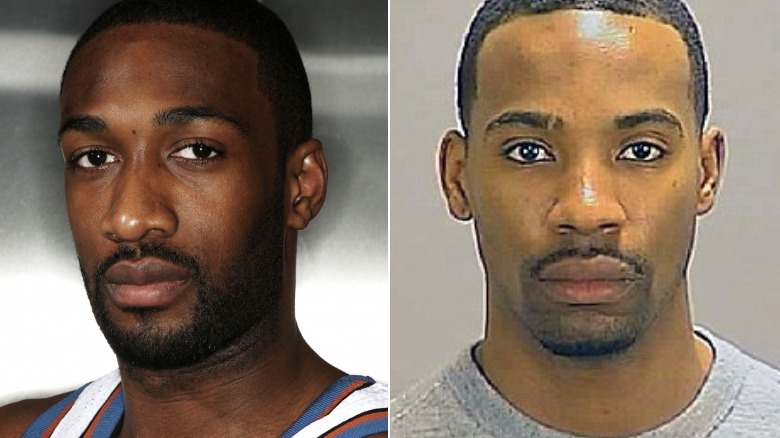 Gilbert Arenas and Javaris Crittenton split image