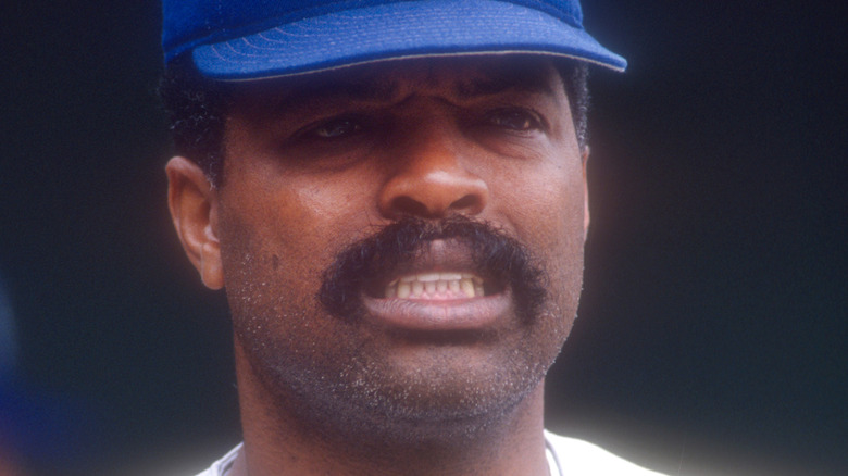 Hal McRae during a baseball game in 1993