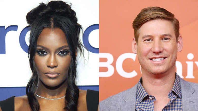 Split image of Ciara Miller, left, and Austen Kroll, right