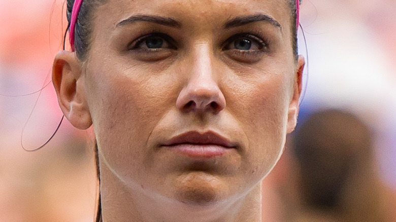 Alex Morgan looking away