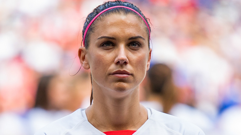 Alex Morgan looking away