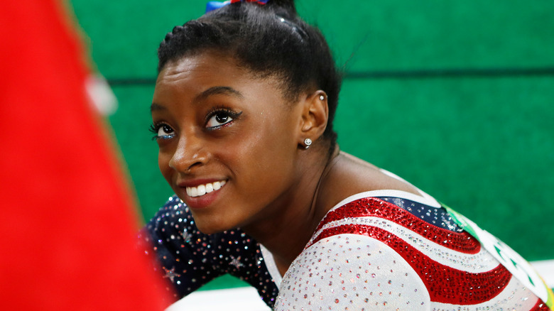 Simone Biles smiling