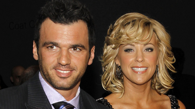 Tony Dovolani and Kate Gosselin at media event