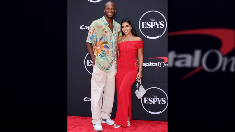 Michael Page and Juju Shake posing at the 2024 ESPYs