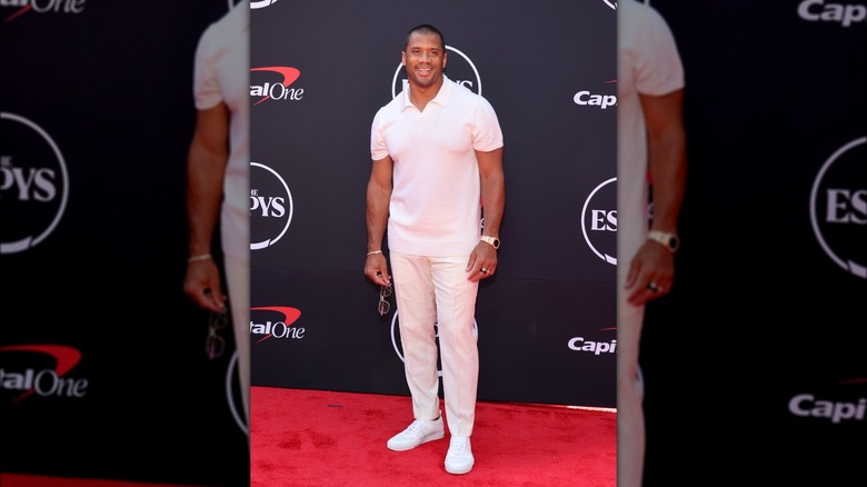 Russell Wilson posing at the 2024 ESPYs