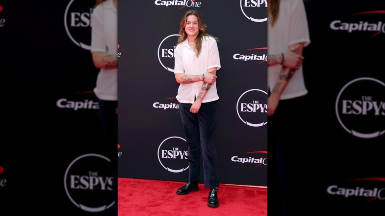 Sedona Prince posing at the 2024 ESPYs