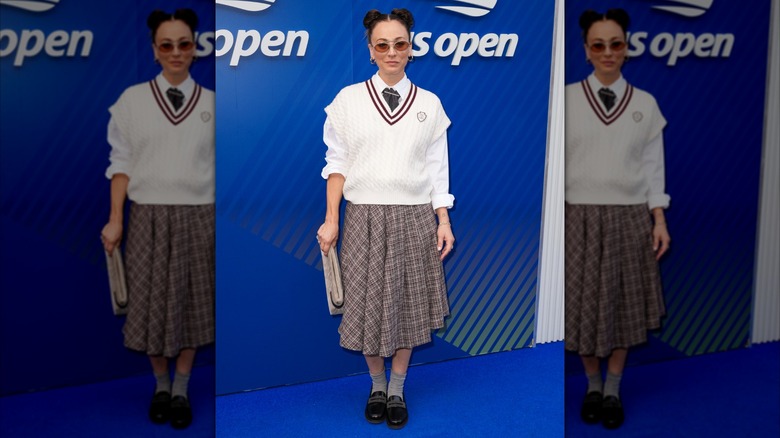 Kaley Cuoco pictured at the US Open.