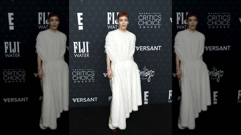 Britt Lower attending the 31st Annual Critics Choice Awards at Barker Hangar