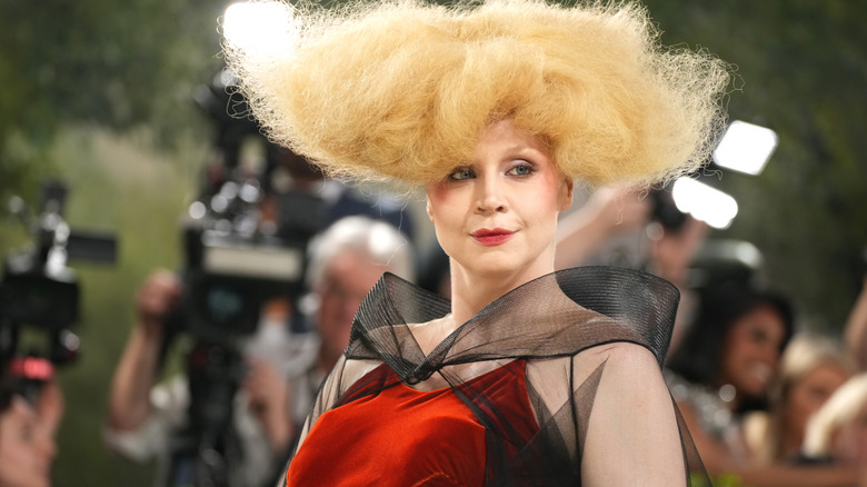 Gwendoline Christie frizzy blonde hair