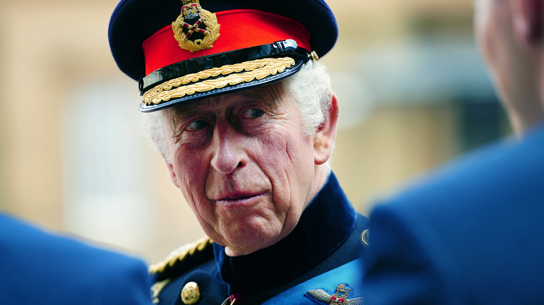 King Charles III sideeye royal uniform