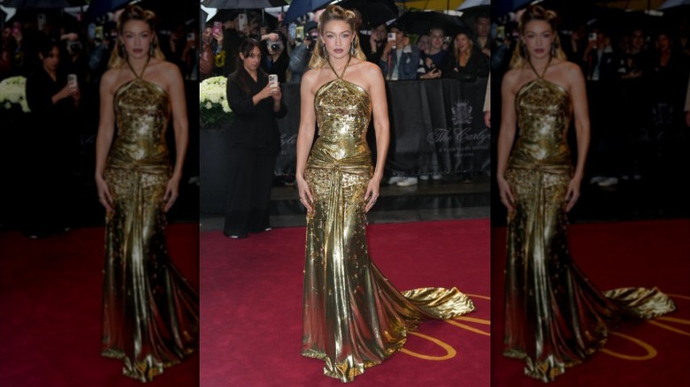 Gigi Hadid attends the 2025 Met Gala in New York City, NY