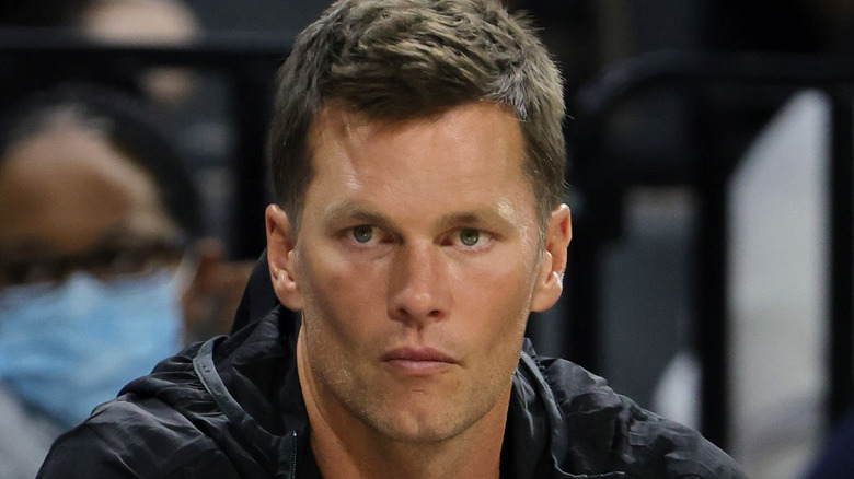 Tom Brady staring