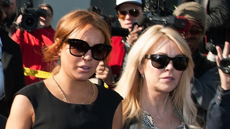 Lindsay Lohan and Dina Lohan