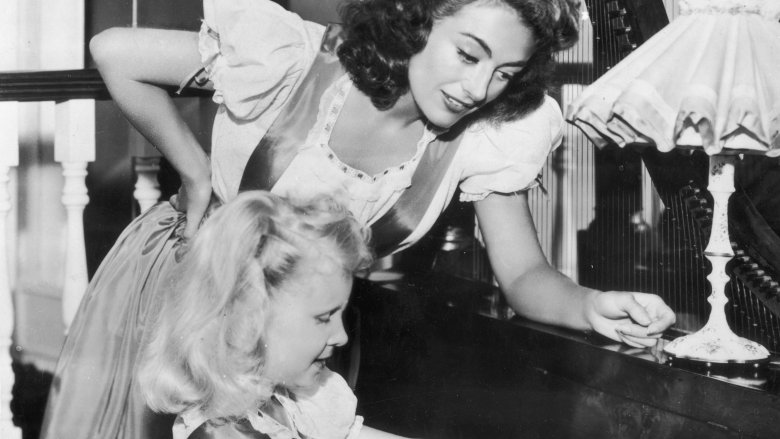 Joan Crawford and Christina Crawford