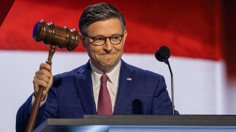 Speaker of the House Mike Johnson (R-LA) at the Republican National Convention.