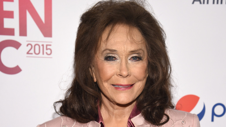 Loretta Lynn smiles softly