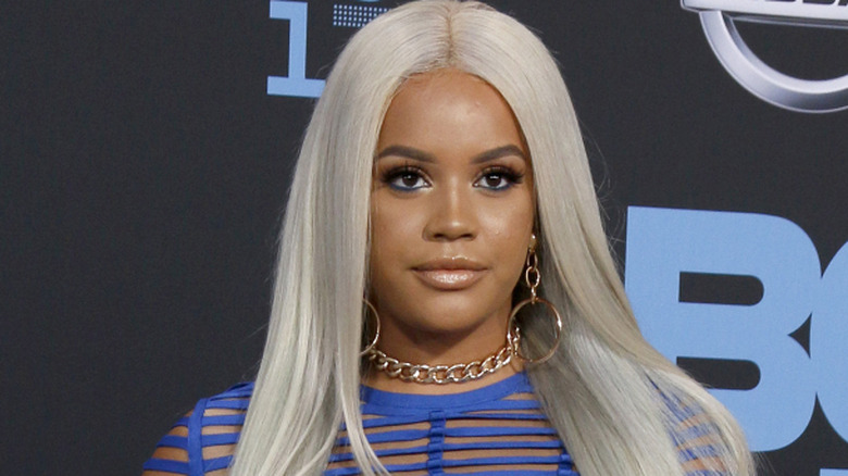 Lateysha Grace in blonde hair