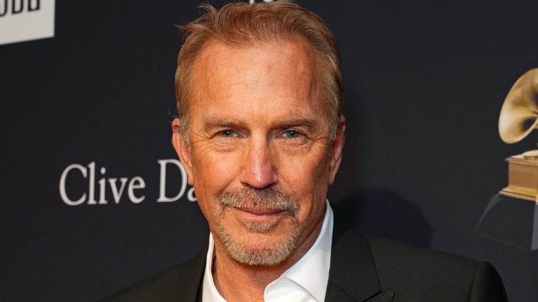 Kevin Costner smirking