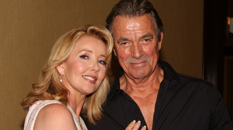 Melody Thomas Scott and Eric Braeden at an event