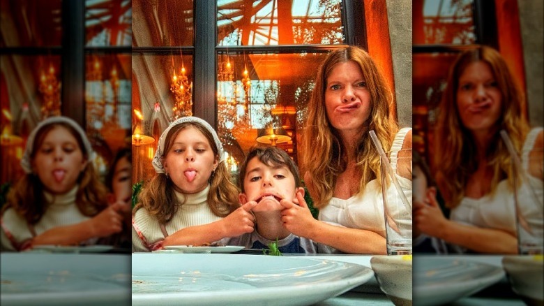 Michelle Stafford and her children