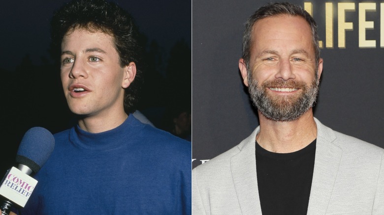 Kirk Cameron in 1990 and 2022.