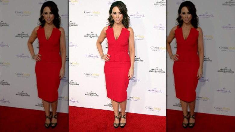 Lacey Chabert January 2015 red dress