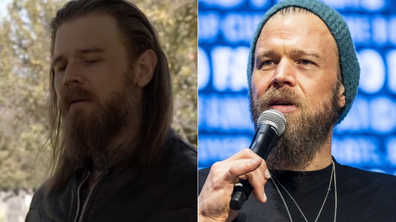 Ryan Hurst in Sons of Anarchy and at a 2020s fan expo